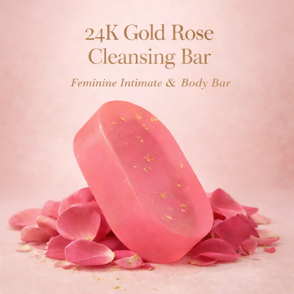24K Gold Rose 2-in-1 Feminine Intimate & Body Cleansing Bar