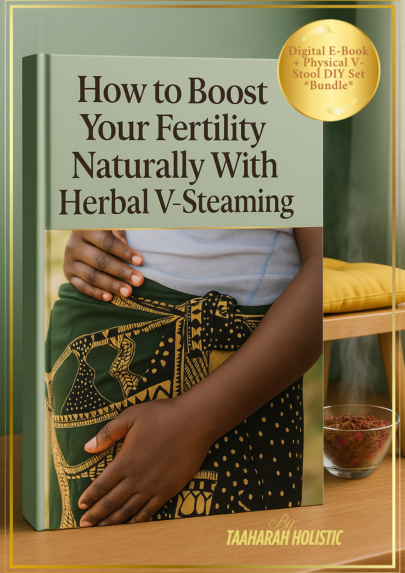 *Digital E-Book + Physical V-Steaming Stool *BUNDLE* | A Step~By~Step Guide on &quot;How To Boost Your Fertility Naturally With Herbal V-Steaming Herbal V-Steaming&quot;